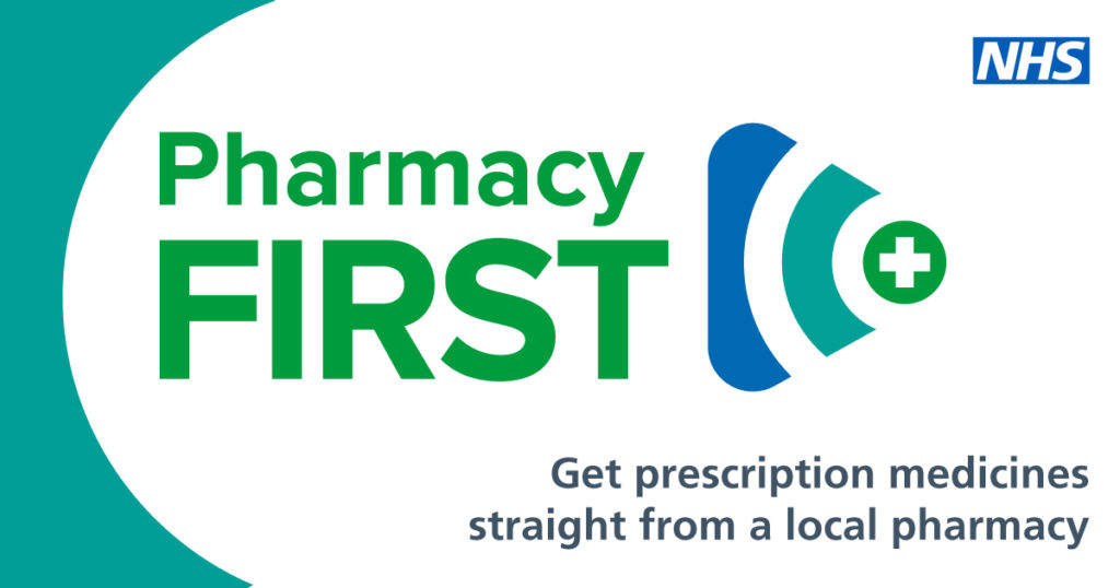 pharmacy first poster - get your prescription straight from your pharmacy
